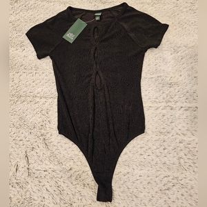 Wild Fable Womens Shimmer Cutout Bodysuit Size XS